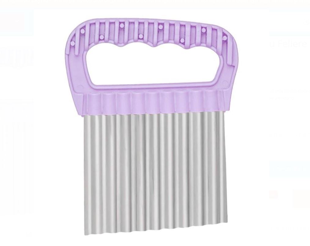 Cutit ondulat pentru feliat legume - Otel Inoxidabil 13.5x11 cm