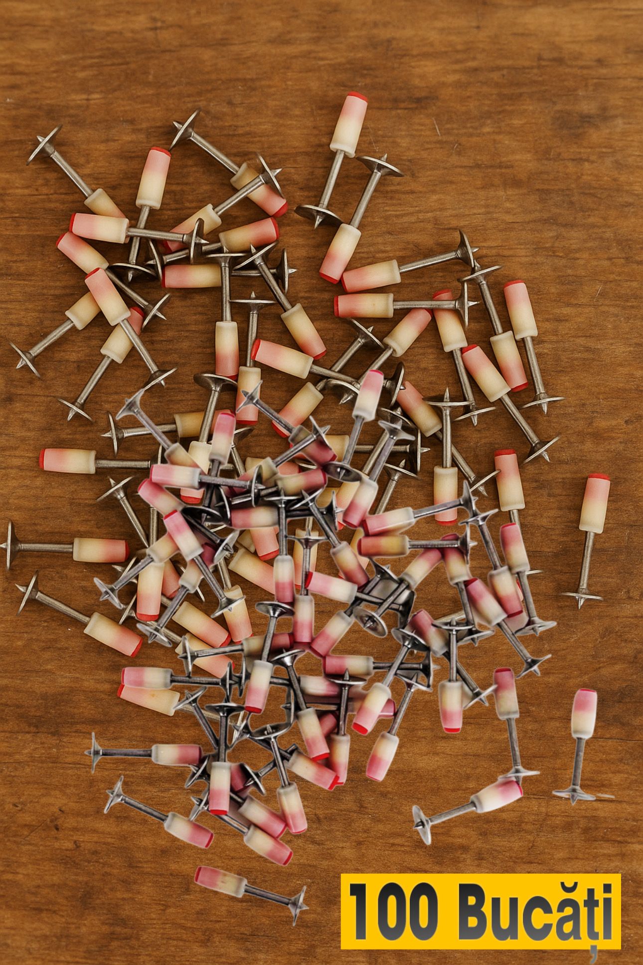Set 100 cuie pentru pistol pneumatic, oțel galvanizat, cap „ciupercă” 7.2 mm, autopropulsare