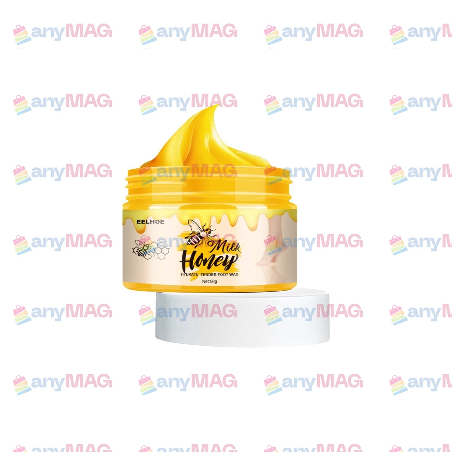 Masca de picioare ceara cu miere si lapte, hidratanta, hranitoare, Eelhoe 50g