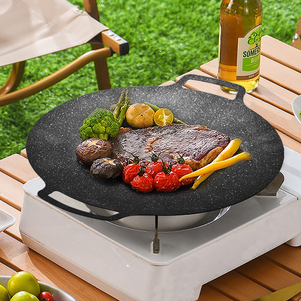 Plită Japoneză Antiaderentă, 36 cm – Profesională, Universală pentru Bucătării Casnice și Restaurante