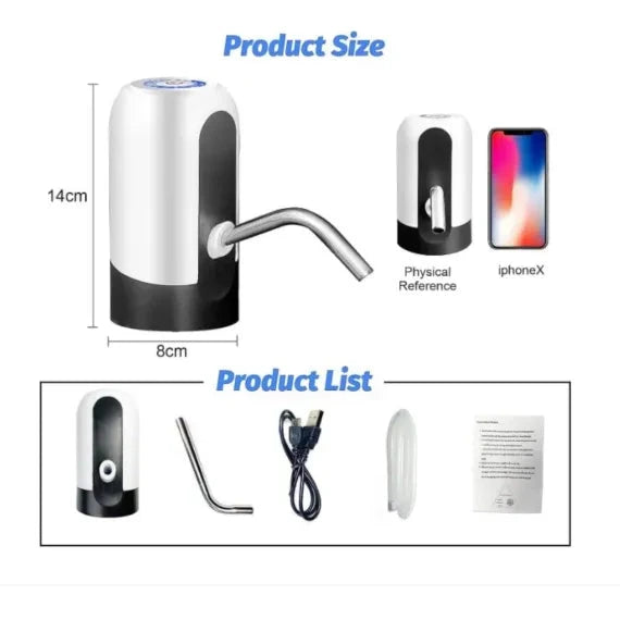 Pompă Electrică pentru Bidon de Apă cu Încărcare USB și Indicator LED – Performanță, Ușurință și Eficiență