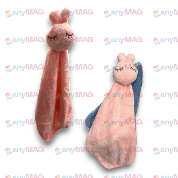 Set 3x Prosop Mic de Față cu Iepuraș - Diverse Culori, 16cm, de Calitate, Non-Toxic