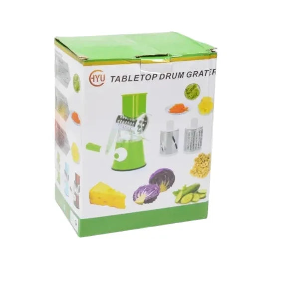 Răzătoare Multifuncțională în Formă de Mașină de Tocat cu 3 Accesorii din Inox – Practică și Durabilă