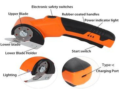 Tăietor Electric de Carton , cu Blocare de Siguranță – Calitate Superioară, Ușor de Utilizat, Design Practic
