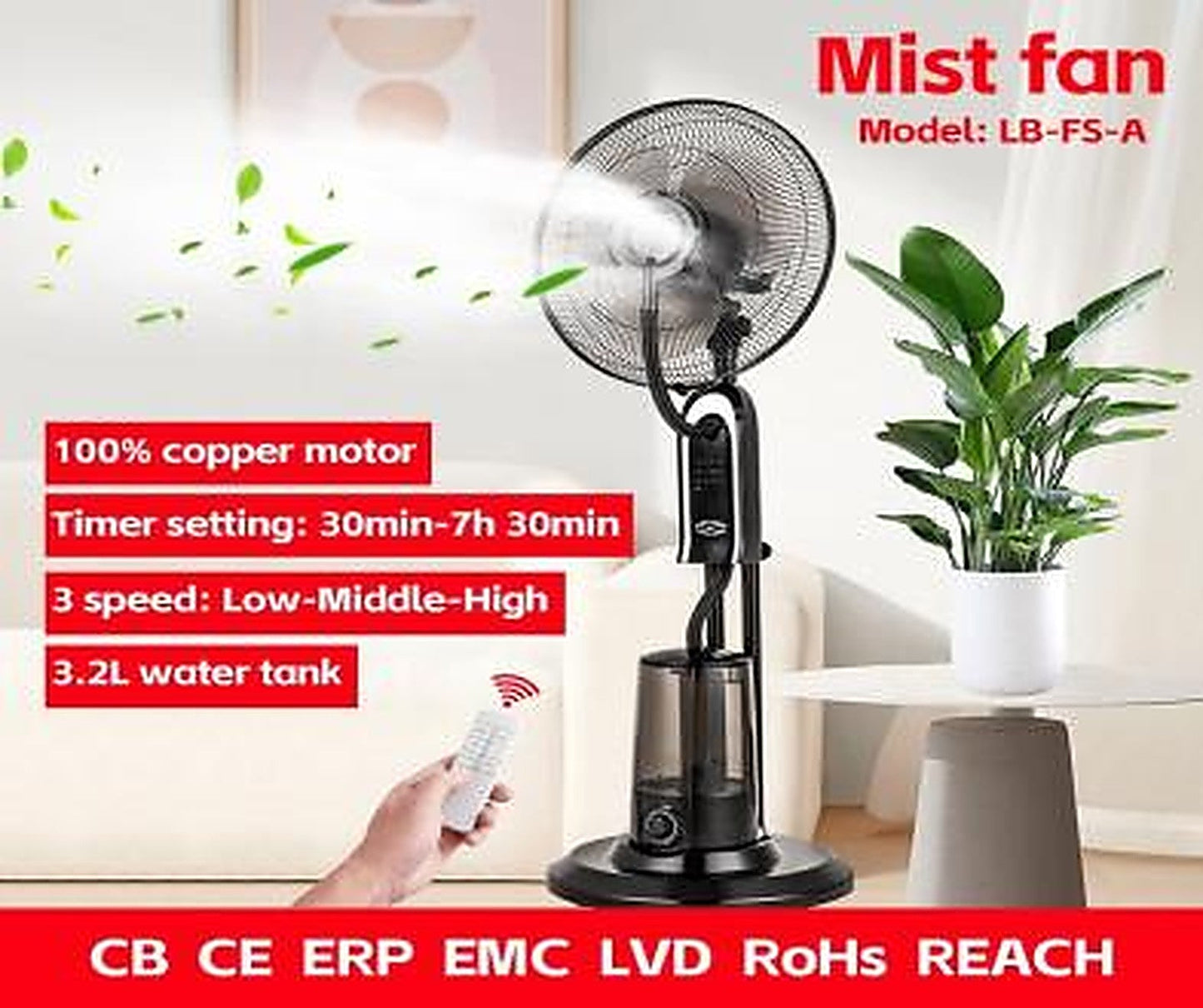 Ventilator cu Pulverizare Apa