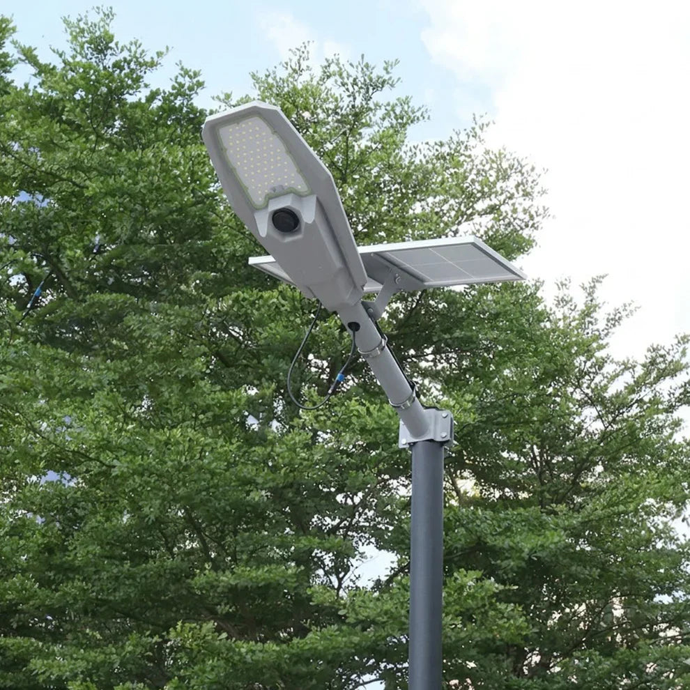 Lampă Solară cu Panou Solar și Braț Susținere 1200W – Iluminare Profesională pentru Exterior