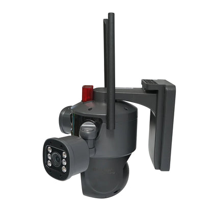Camera Supraveghere Dual Lens AI 4G cu Panou Solar 8W, PTZ 360°, Detectie Umana, Night Vision Color si Aplicatie V380 Pro
