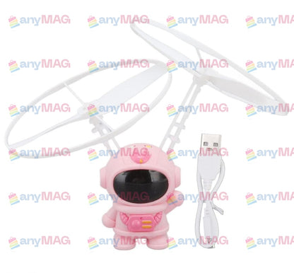 Jucărie Elicopter Astronaut cu Lumină LED Colorată și Telecomandă – Space Man GSX