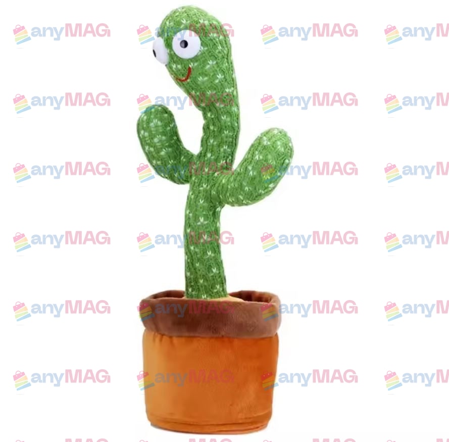 Cactus Interactiv Vorbitor și Dansator 32 CM – cu Lumină, Sunet și Mișcare