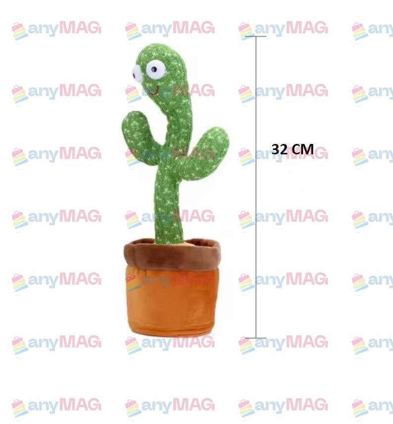 Cactus Interactiv Vorbitor și Dansator 32 CM – cu Lumină, Sunet și Mișcare