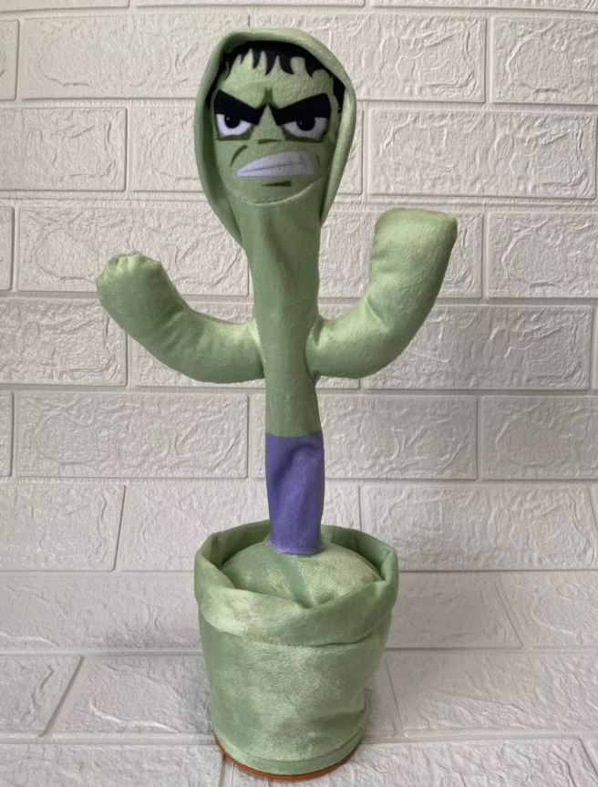 Cactus Dansator Interactiv Marvel – Jucăria de Plus Care Cântă, Dansează și Repetă Tot Ce Spui