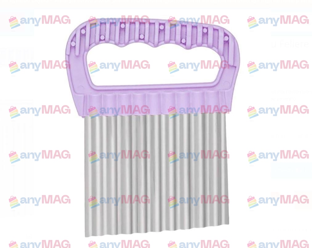 Cutit ondulat pentru feliat legume - Otel Inoxidabil 13.5x11 cm