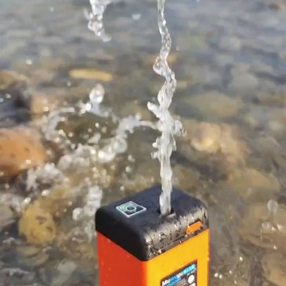 Duș Portabil pentru Camping cu Pompă Electrică, Afișaj Digital, 3 Moduri de Pulverizare, Baterie 4800 mAh, Furtun 2 m