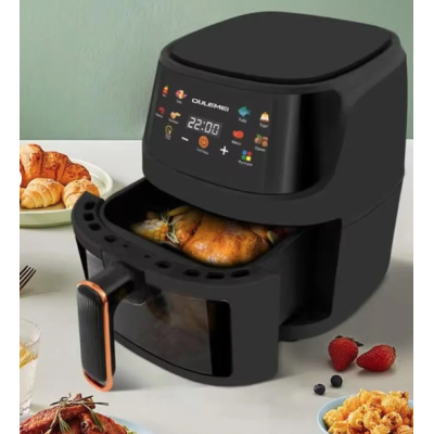 Friteuză fără Ulei Air Fryer Tip Cuptor Electric, Display Digital, Funcție de Coacere, 8L