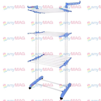 Uscator vertical pentru Rufe Haine Mobil si Pliabil cu Suport Umerase, Inaltime 170 cm