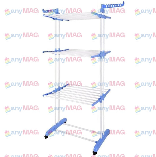 Uscator vertical pentru Rufe Haine Mobil si Pliabil cu Suport Umerase, Inaltime 170 cm