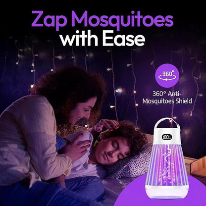 Lampă 2-în-1 Anti-Insecte și Camping Reîncărcabilă USB – Lumină LED + Capcană UV, IP66