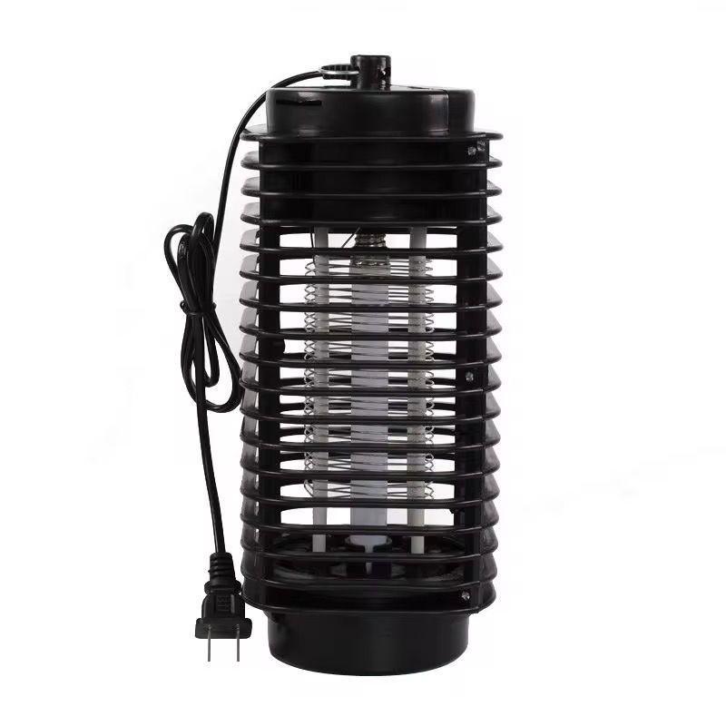 Lampă Anti-Insecte 1+1 cu Lumină UV 27 cm – Capcană Electrică pentru Țânțari și Insecte Zburătoare, Negru