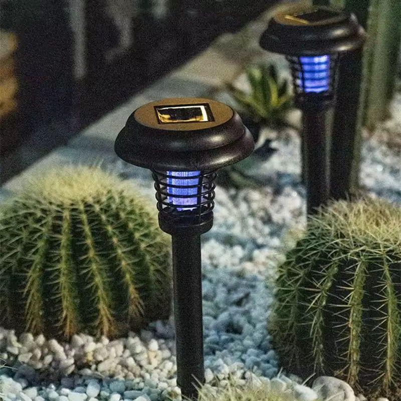 Lampă Solară Anti-Țânțari 1+1 – LED UV, 2 Moduri, Iluminare Automată