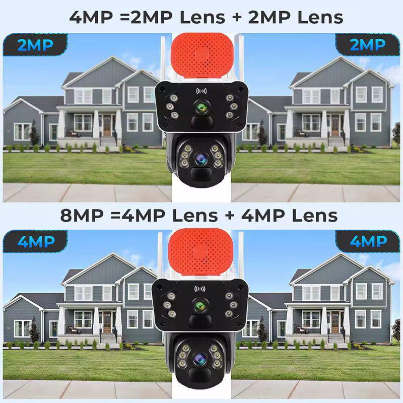 Camera de Supraveghere 4G 8MP Dual Lens – Monitorizare Clară, Viziune Nocturnă și Control prin Aplicație