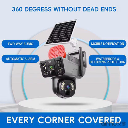 Camera de Supraveghere 4G 8MP Dual Lens – Monitorizare Clară, Viziune Nocturnă și Control prin Aplicație