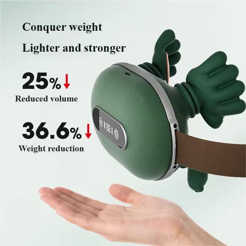 Aparat de Masaj Cervical 4D Shiatsu cu Încălzire Infraroșu – Wireless, 3 Intensități, Ergonomic pentru Gât, Umeri și Spate