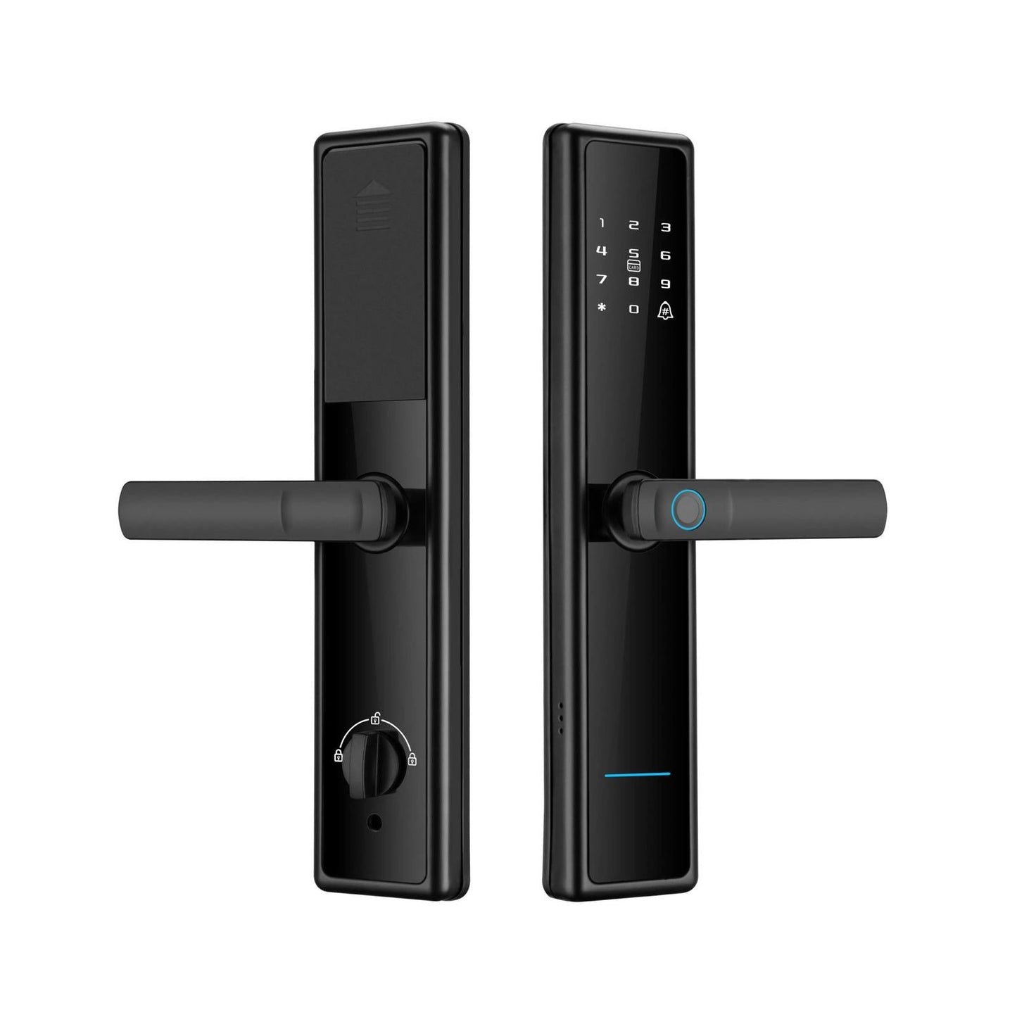 Încuietoare Inteligentă pentru Ușă cu Combinație Digitală Biometrică și Amprentă Digitală, Cerradura Security Intelligent, cu Parolă Uși din Lemn WiFi