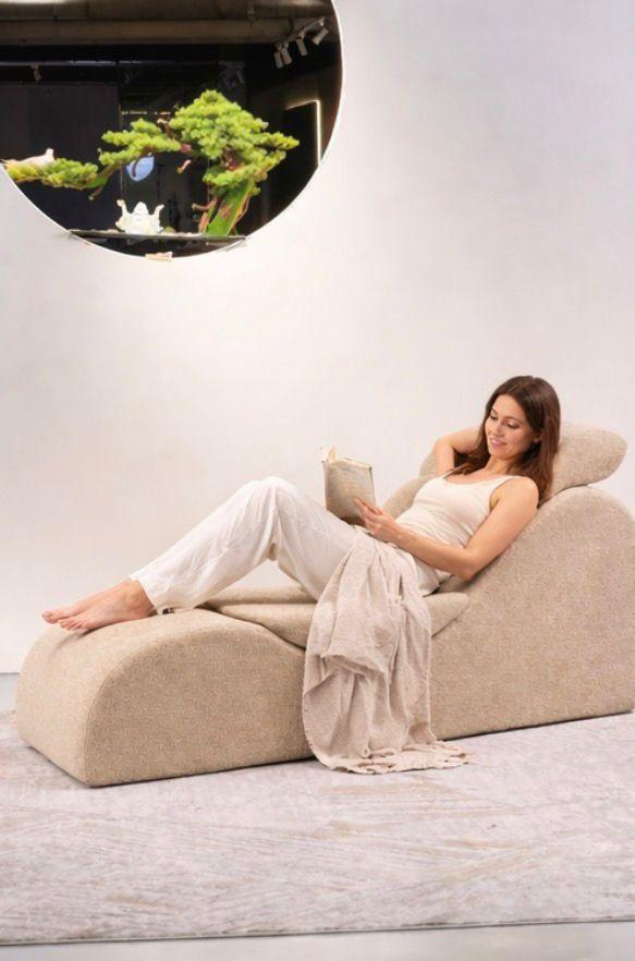 Fotoliu Ergonomic Relaxare S-Curve cu Perne de Suport, Design Modern, 153 x 46 x 82 cm