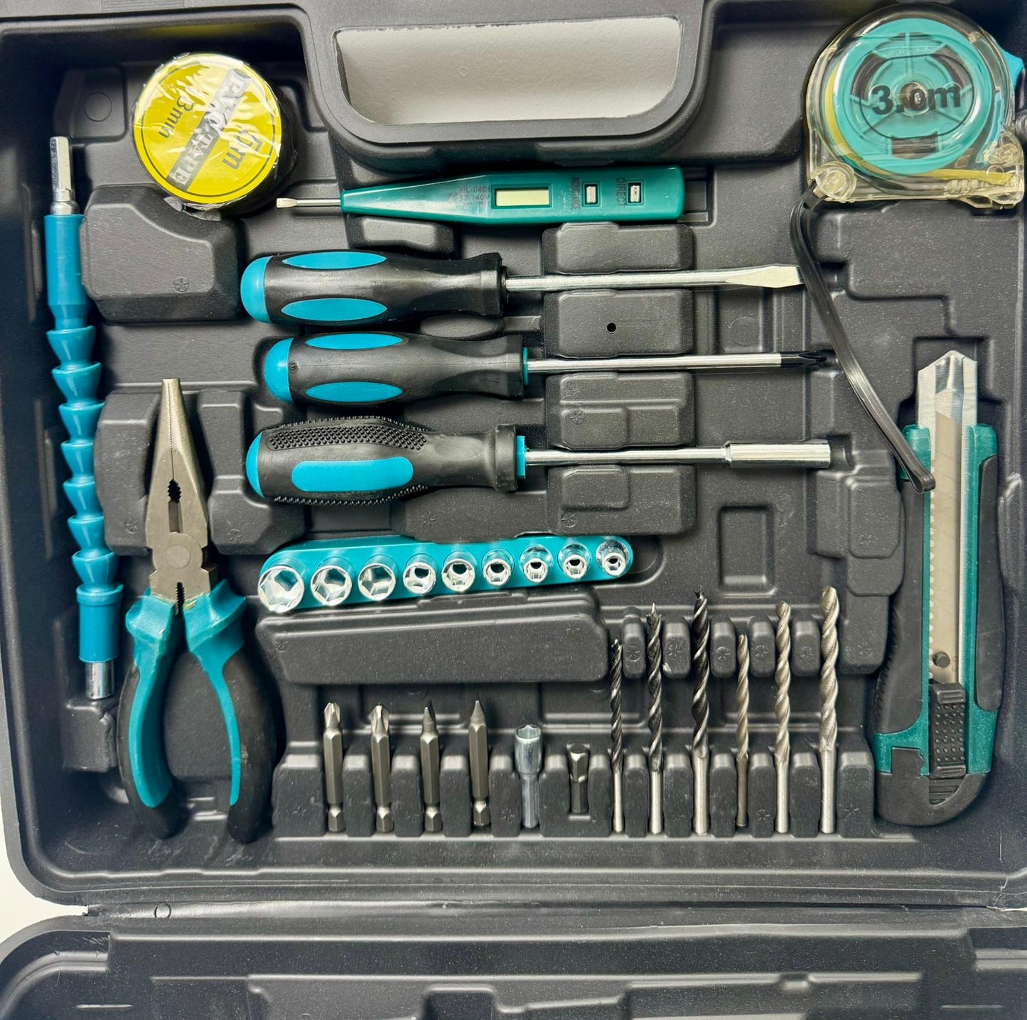 Bormașină Autofiletantă 48V cu 2 Acumulatori Li-Ion, Set Complet cu 30 Accesorii, Trusă Profesională pentru Bricolaj și Gospodărie