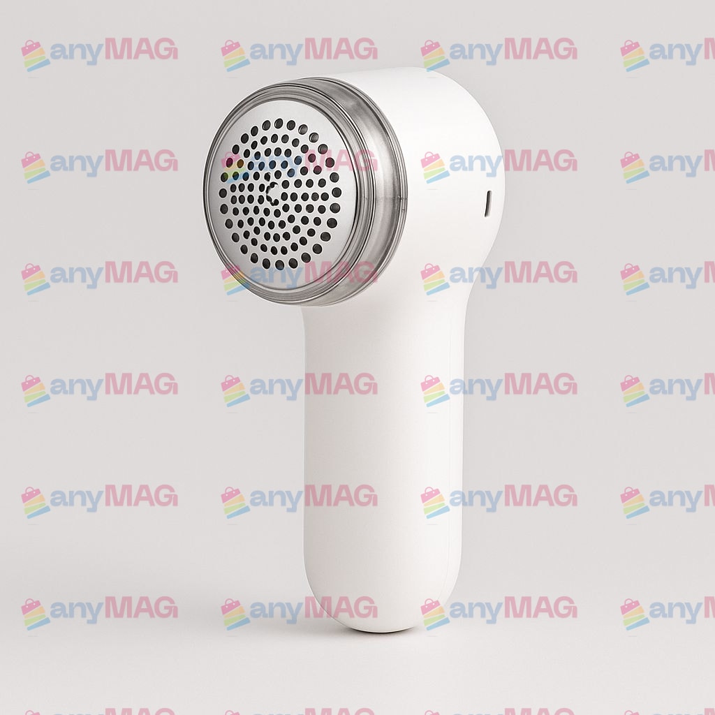 Aparat Electric pentru Îndepărtat Scamele cu Display, 6 Lame UltraSharp, Reîncărcabil – Alb & Bej + Cablu de Încărcare Inclus