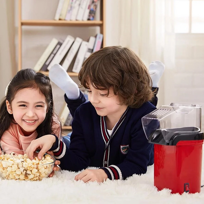 Masina de Facut Popcorn cu Aer Cald 1200W – Aparat Floricele Fara Ulei, Popcorn Rapid in 3 Minute, Design Compact pentru Casa