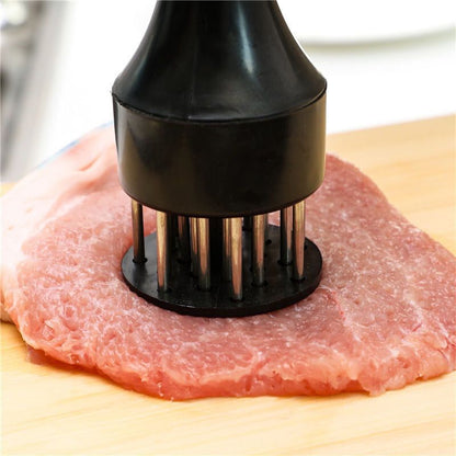 Aparat pentru fragezire carne din inox, tenderizer manual cu lame