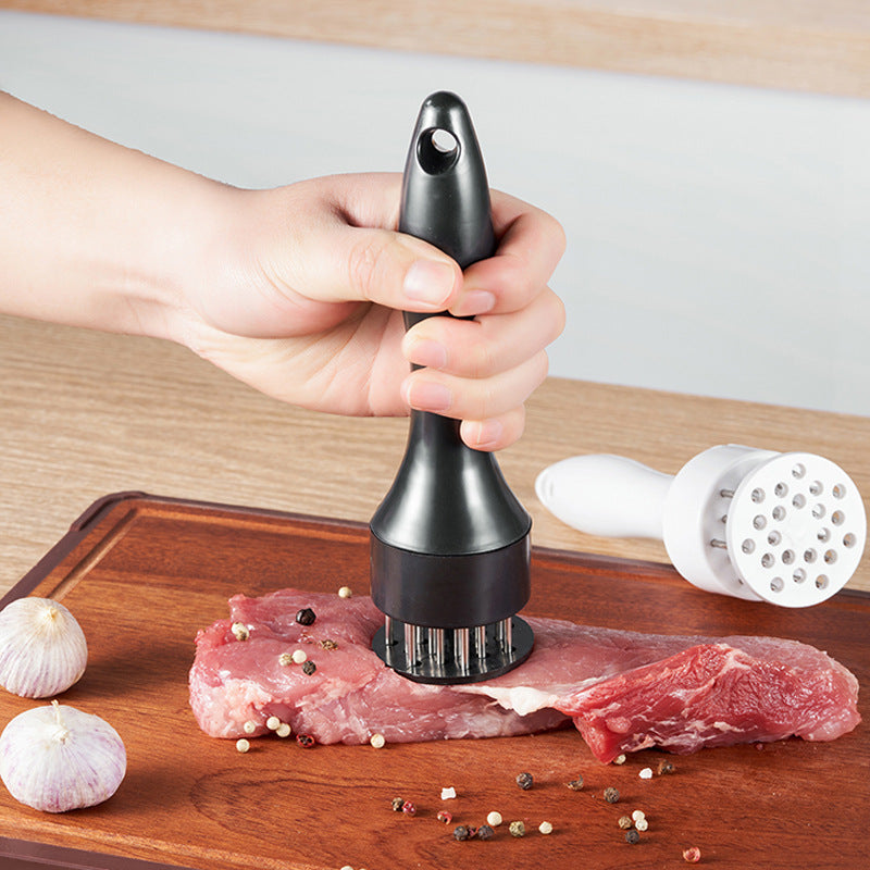 Aparat pentru fragezire carne din inox, tenderizer manual cu lame