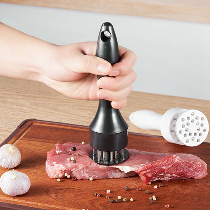 Aparat pentru fragezire carne din inox, tenderizer manual cu lame