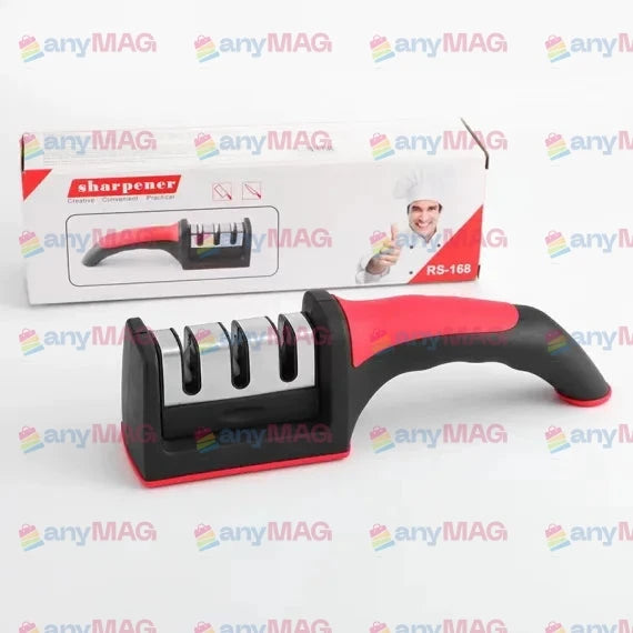 Ascuțitor Manual pentru Cuțite cu 3 Niveluri, Dimensiuni 21x5cm – Ideal pentru Uz Casnic și Profesional, Disponibil Engros