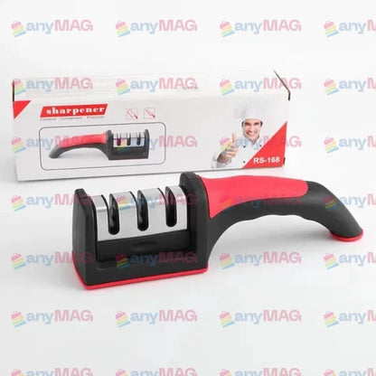 Ascuțitor Manual pentru Cuțite cu 3 Niveluri, Dimensiuni 21x5cm – Ideal pentru Uz Casnic și Profesional, Disponibil Engros
