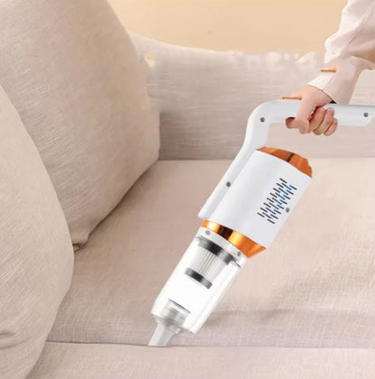 Aspirator 3 în 1 fără fir, 120W – 4 capete interschimbabile, funcție suflare & pompare, filtru integrat, compact și reglabil, Alb