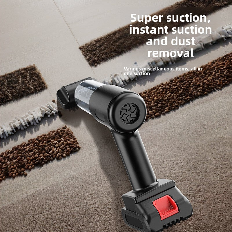 Aspirator auto fără fir 9 in 1, motor brushless, 2000mAh, portabil, USB reîncărcabil, 9 accesorii, recipient praf 150ml, negru