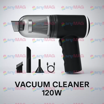 Aspirator Portabil 3 în 1 VACUUM CLEANER – Compact, Puternic și Ușor de Utilizat acasă sau în mașină