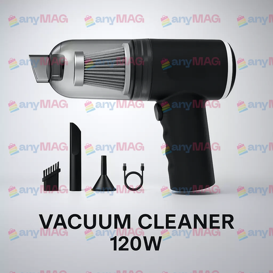 Aspirator Portabil 3 în 1 VACUUM CLEANER – Compact, Puternic și Ușor de Utilizat acasă sau în mașină