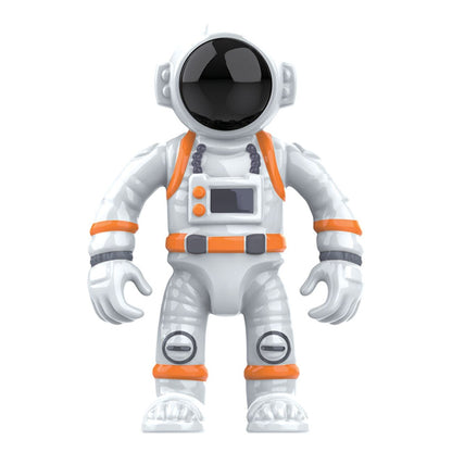 Pistă Auto Spațială pentru Copii 109 Piese – Circuit Flexibil cu Buclă 360°, Mașină cu Lumini, Astronaut și Stație Spațială | Joc DIY Creativ