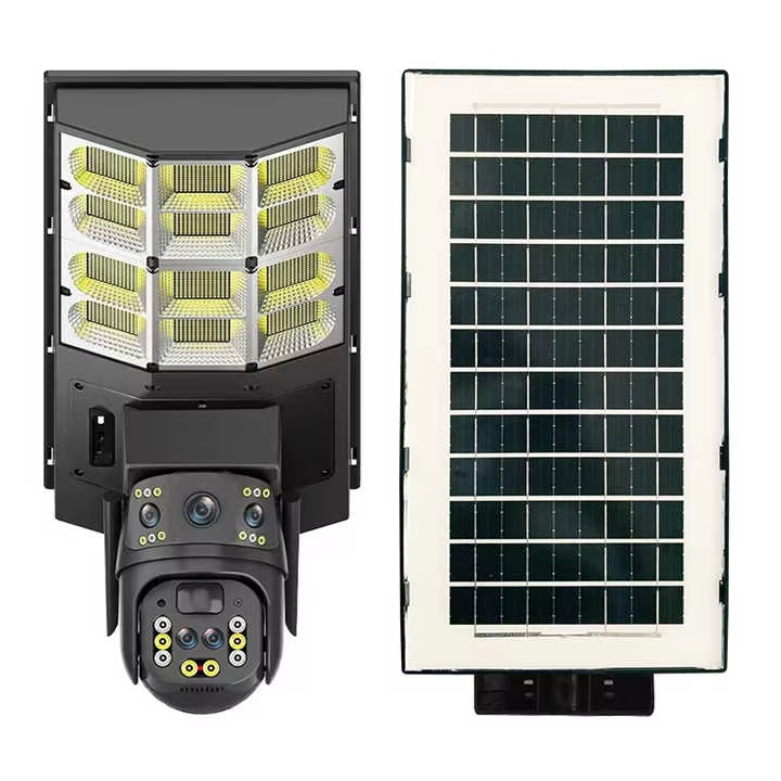 Cameră de Supraveghere Solară 4MP PTZ cu SIM 4G, Detectare PIR, Viziune Nocturnă Color și Audio Bidirecțional – IP66 Exterior, Autonomie Mare + Card 64GB Cadou
