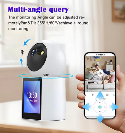 Cameră PENTRU BEBELUSI WiFi Monitor Video/Audio 1080P cu Vedere Nocturnă, Senzor de Mișcare și Ecran 2.8”