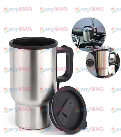 Cana Termos Electrică Auto 400 ml – Cafea și Ceai Cald Direct în Mașină, 12V