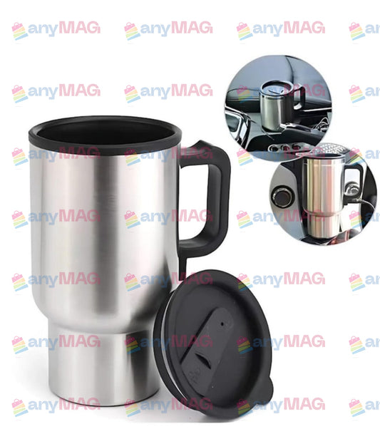 Cana Termos Electrică Auto 400 ml – Cafea și Ceai Cald Direct în Mașină, 12V