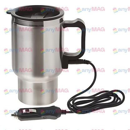 Cana Termos Electrică Auto 400 ml – Cafea și Ceai Cald Direct în Mașină, 12V