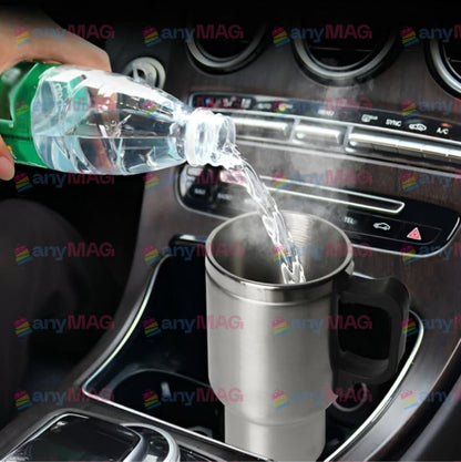 Cana Termos Electrică Auto 400 ml – Cafea și Ceai Cald Direct în Mașină, 12V