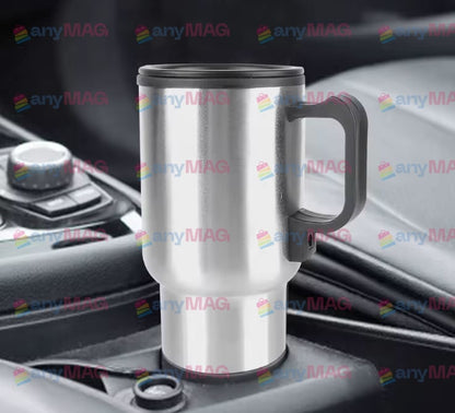 Cana Termos Electrică Auto 400 ml – Cafea și Ceai Cald Direct în Mașină, 12V