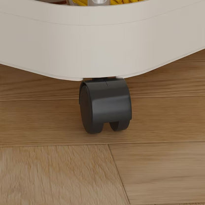 Cărucior Organizator Mobil cu 3 Niveluri și Roți, Raft Multifuncțional Slim pentru Bucătărie, Baie, Birou sau Living, Design Compact și Modern, Gri
