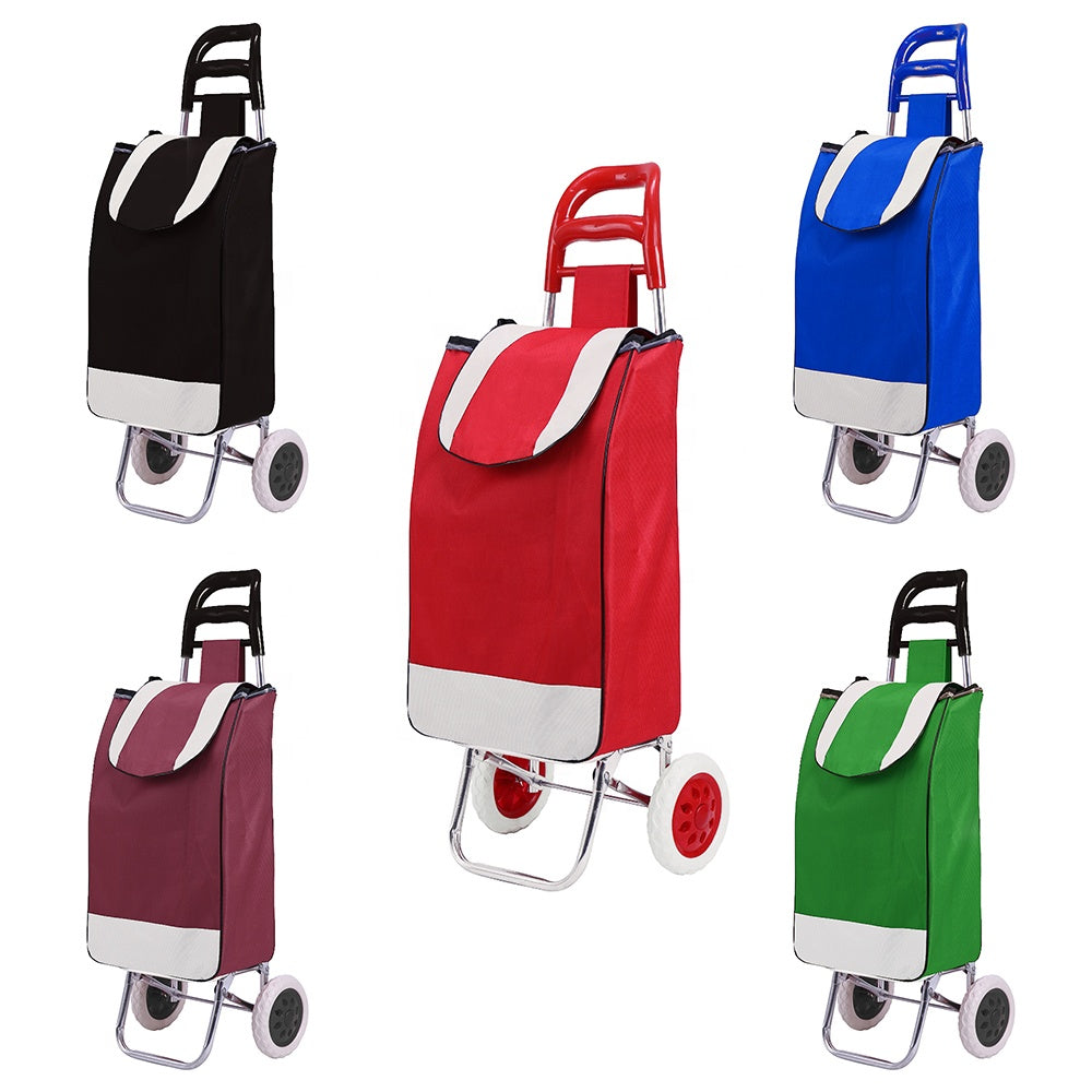 Cărucior de Piață Pliabil din Aluminiu, Ușor și Rezistent, Capacitate 20 kg, Mâner Ergonomic